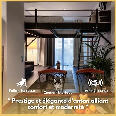 Manhattan Loft - Centre - 5 Mn A Pied Gare - Parking Prive - Patio Troyes Buitenkant foto