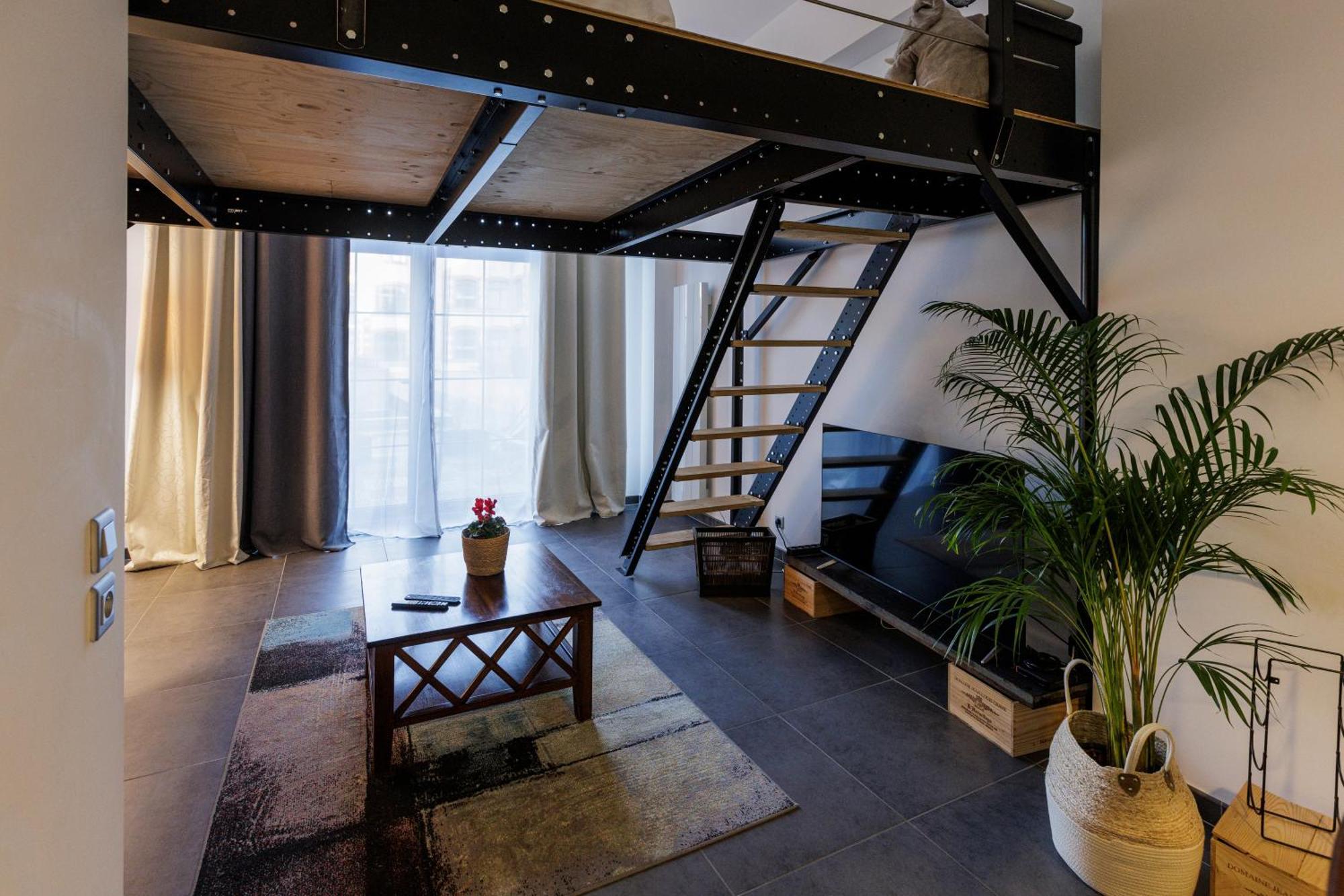 Apartment Manhattan Loft - Centre - 5 Mn A Pied Gare - Parking Prive - Patio